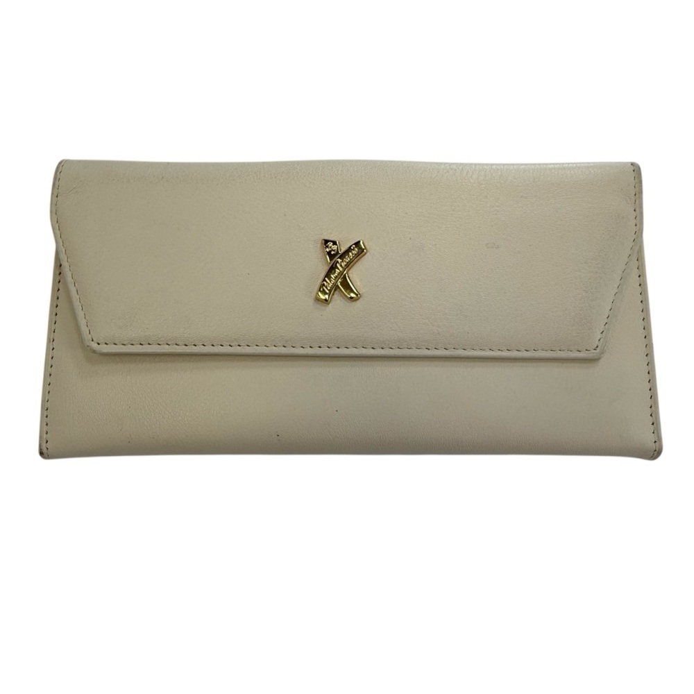 Paloma Picasso Leather Wallet Ivory